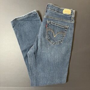 Levi's 512 Perfectly Slimming Straight Leg Jeans Women's Blue Y2K Western Cowboy